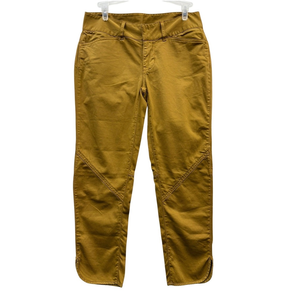 Sundance Christine Cropped Chino Pants Camel Stretch Casual Utility Boho 2P